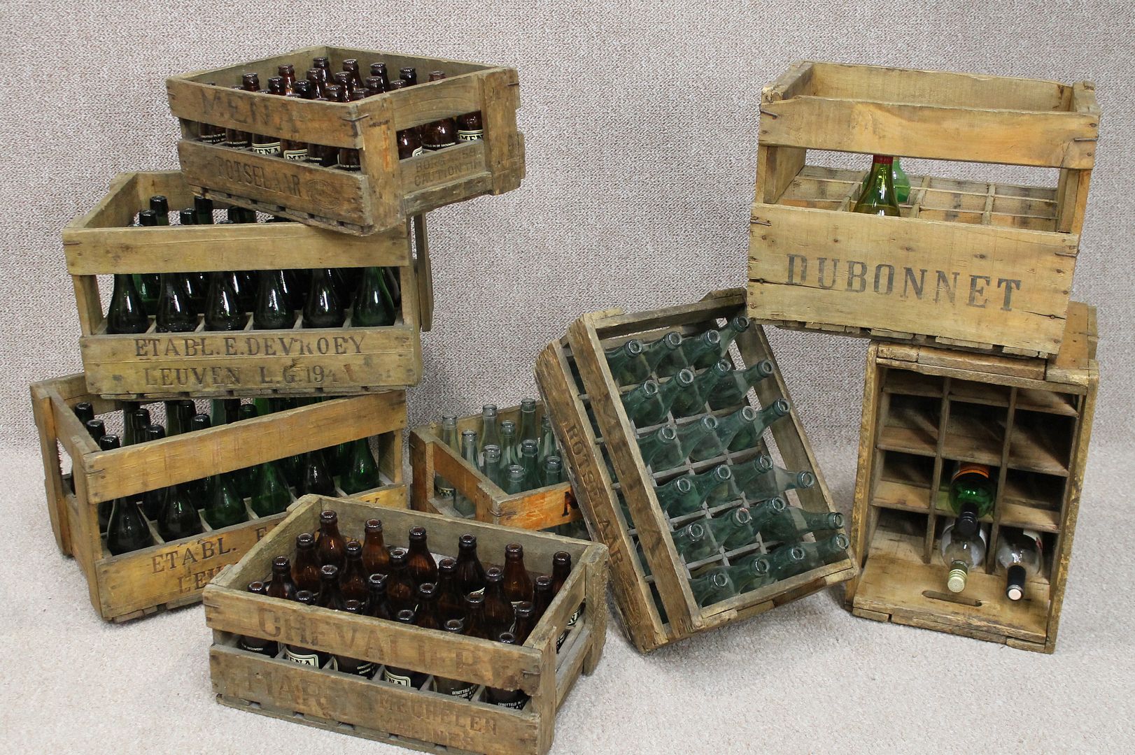INDUSTRIAL WOODEN STORAGE CRATES BEER CRATES VINTAGE WOODEN CRATES eBay